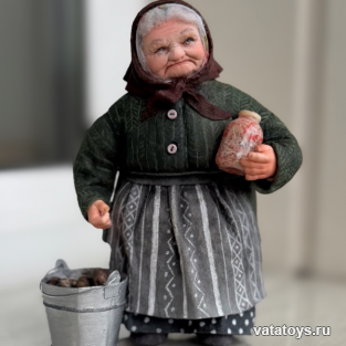 Бабушка с капусткой
