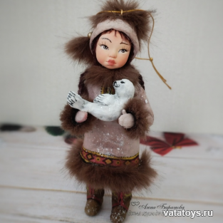 Северные детки, девочка с тюленем